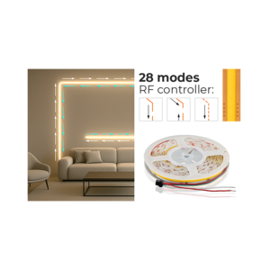 LCDG420NW Дигитална „БЯГАЩА“ LED лента едноцветна 11W/m, 4000K, IC WS2811, 24V DC, 10 pixels/m, COB, 5m, IP20